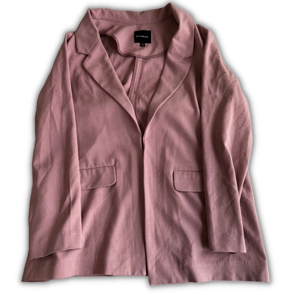 LIVERPOOL Boyfriend Blazer with Princess Darts Aster Mauve